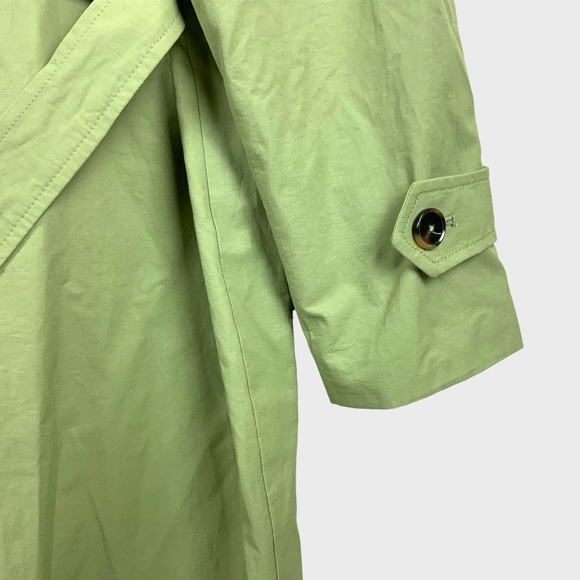 Bershka Cotton Trench Coat in Khaki Green - Picture 6 of 12